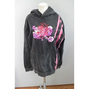 Animato Katakuri Hoodie 2XL Black Pink Graphic Anime Mens Charlotte One Piece